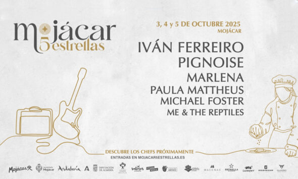 Mojácar 5 Estrellas Finalises the Musical Menu for Its Spectacular Second Edition